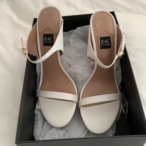 Zac Posen verena white heels size 9